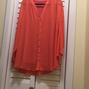 Michel studio coral long blouse